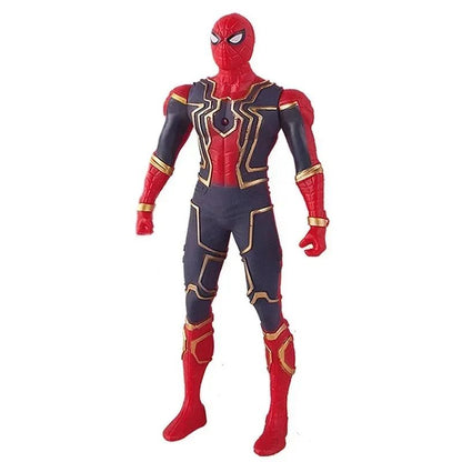 17 Cm Brinquedos Infantis Bonecos Marvel Anime Homem-Aranha Hulk Boneco de Ação Homem de Ferro Desenho Animado Brinquedo Infantil Presente de Natal Boneca Luminosa Hobbies