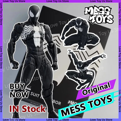 Conjunto de Brinquedos Original de Figuras de Ação Anime do Homem-Aranha, Traje Simbionte e Aranha Escarlate - Conjunto de Presente Colecionável