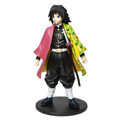 Boneco de Anime Demon Slayer Kimetsu No Yaiba Tanjiro Nezuko Zenitsu Figurine Inosuke Guerreiro Bonecos de Ação Colecionáveis Brinquedo Modelo