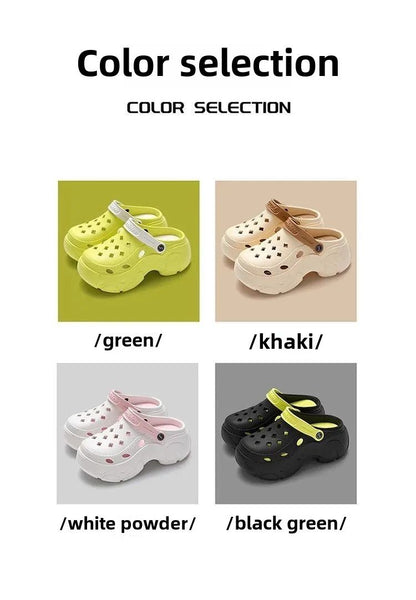 Chunky Platform Clogs Sandals Women 2025 Summer Soft Thick Bottom Beach Garden Shoes Woman Slide Non Slip Eva Wedge Slippers