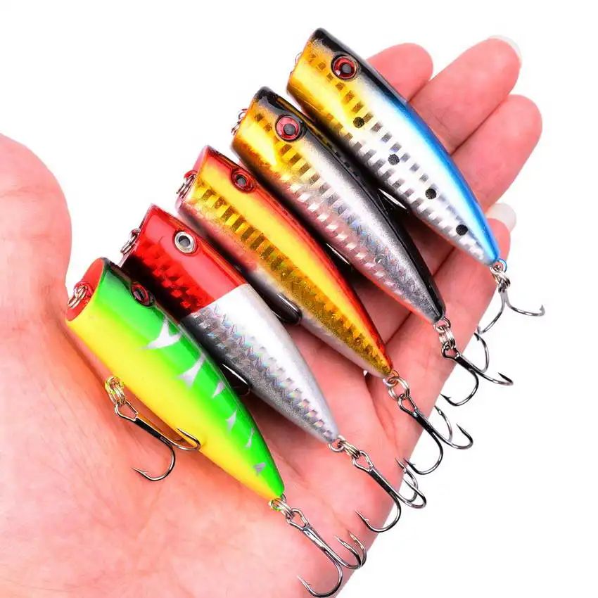 Conjunto de Iscas de Pesca Mini Truta Flutuante Isca Articulada Artifical Crazy Swing Isca Dura de Crank Bait Isca de Lápis