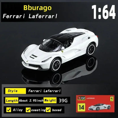 Burago 1:64 Ferrari Series SF90 488P Roma F430 F12 Liga de Carro Modelo Brinquedos Infantis Coleção de Presentes de Férias Modelo de Carro Atacado