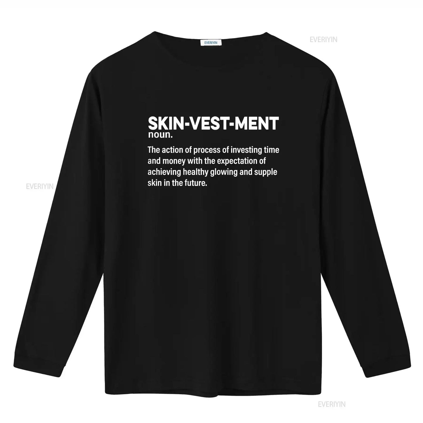Skinvestment Skincare Definition Esthetician T Shirt vintage Washed homme graphic streetwear Soft Casual Comfortable