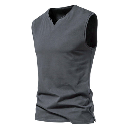Men's Workout Tank Tops Athletic Training Gym Shirts Vest Cotton Sleeveless T-Shirt