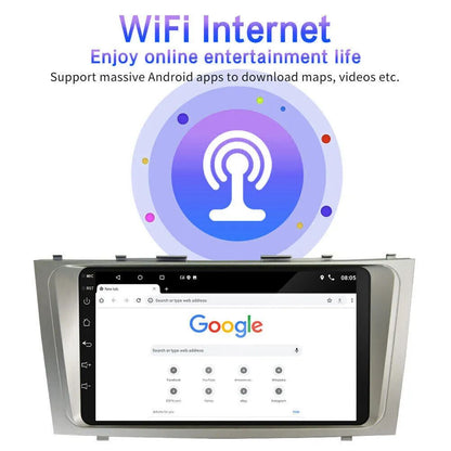 Car Navigation for Toyota Camry 2007-2011 Carplay/Android Auto 9 Inch Car Player Android 13 Bluetooth GPS 2+32G Car Music Player