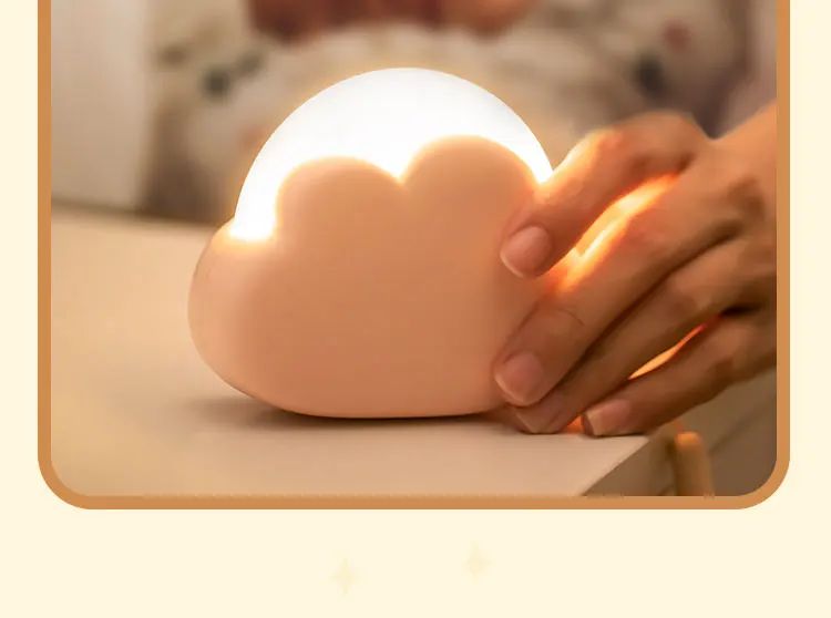 Cloud Night Light Mini USB Rechargeable Adorable Cloud Shape LED NightLight For Bedroom Baby Children Creative Gift Bedside Lamp