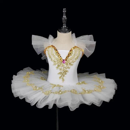 Summer Girl Dress Ballet Elegant Vestidos Kids Dance Costume Robe Fille Stage Children Outfit Baby Clothing Tutu Girls Dresses