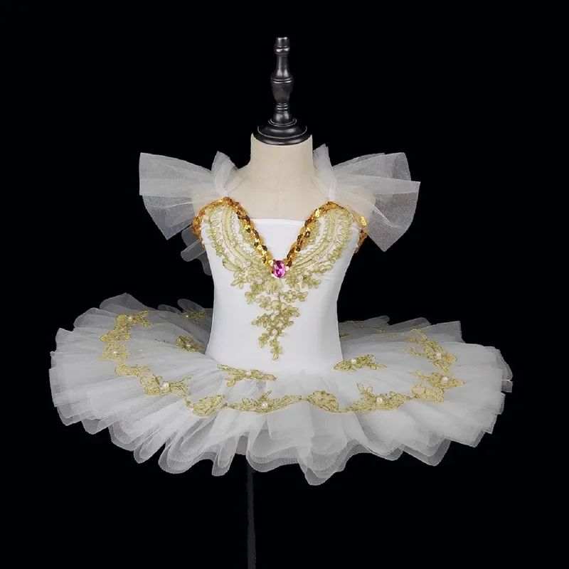 Summer Girl Dress Ballet Elegant Vestidos Kids Dance Costume Robe Fille Stage Children Outfit Baby Clothing Tutu Girls Dresses