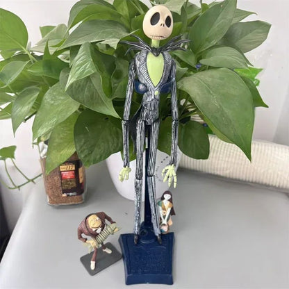 Disney The Nightmare Before Christmas Anime Figure Jack Skellington Model Desktop ornaments Halloween Room Decoration Toy Gifts