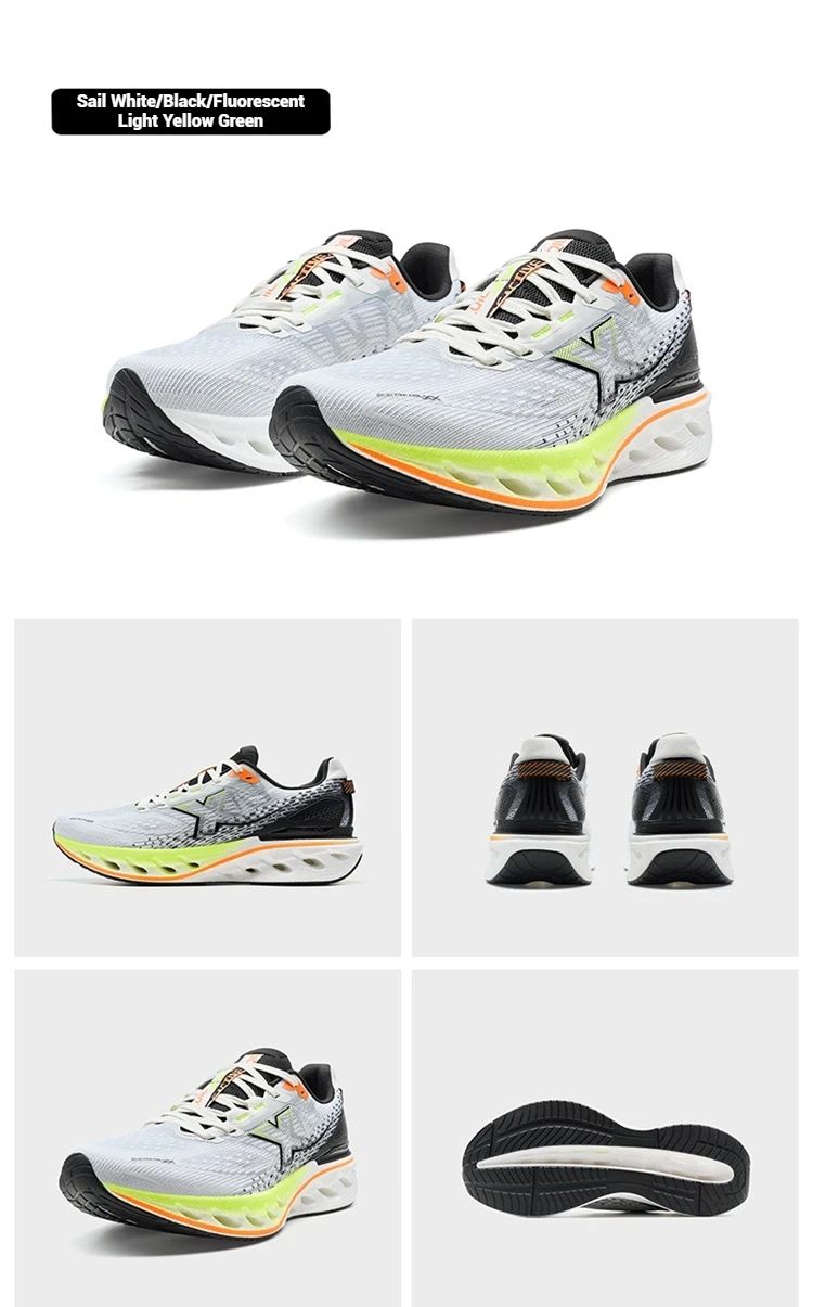 Xtep Reactive Coil 12.0 Running Shoes Male's 2025 Summer Elasticity Sports Shoes Rebound Cushioning Sneakers 975219110045