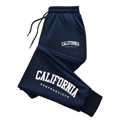 Mens Sweatpants Print Casual Pants Outdoor Gym Sports Jogging Pants Fashion Street Man Trousers Fitness Sportswear Autumn Winter