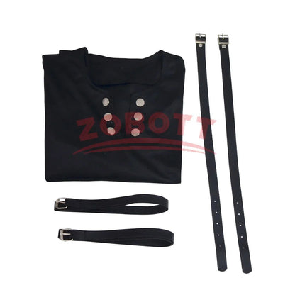 Michael Jackson cosplay Costume BAD Punk Jacket Black Slim BAD Jacket Costume T-shirt Belt Clothing Adore Stars Impersonator