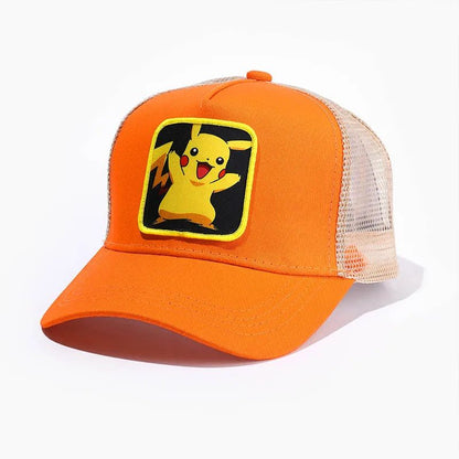Anime Cartoon Baseball Caps Men Snapback Hip Hop Hats For Women Cotton Sun Mesh Hat Streetwear Breathable Visor Trucker Bones