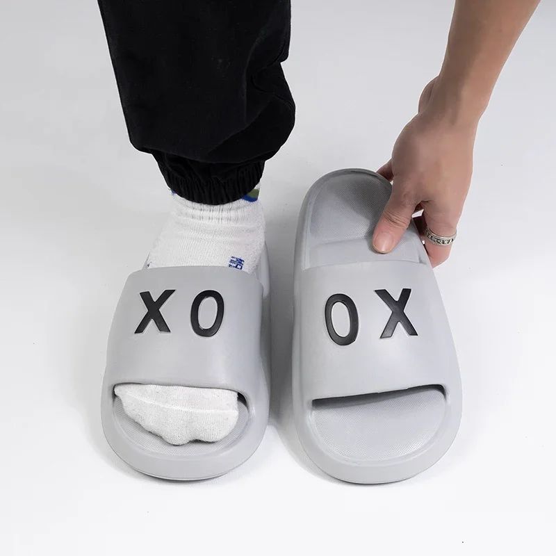 New Men slippers Non-Slip Slide Sandals Thick Soft Platform House Shoes Men Indoor Outdoor Shower Bathroom Slipper Casual Shoes