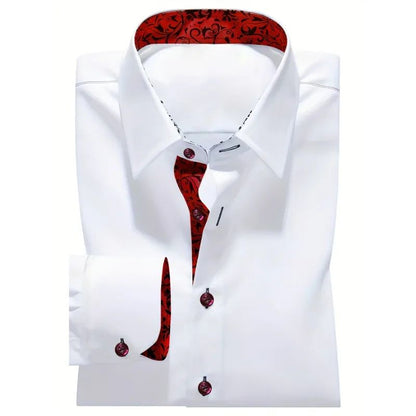Bolubao Men White Shirt Fashion Brand New Patchwork Long Sleeve Smart Casual Elastic Four Season Male Dress Shirt