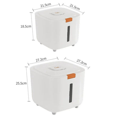 Tambor de armazenamento de ração para animais de estimação Tambor grande de armazenamento de alimentos Selado à prova de umidade Tambor de ração para gatos Armazenamento de ração para gatos Ração para cães Tigela para gatos