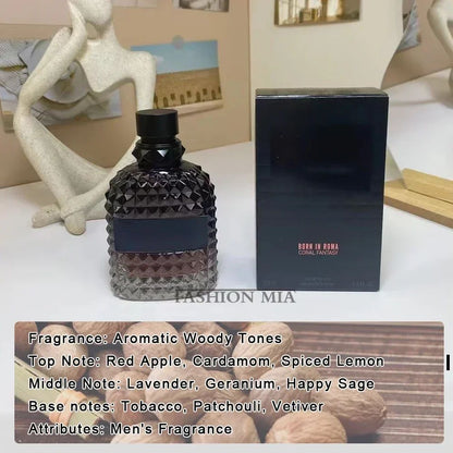 100ml Quente Marca Perfume Designer Garrafa de Vidro Mr Darkness Longa Duração Rosa Eau