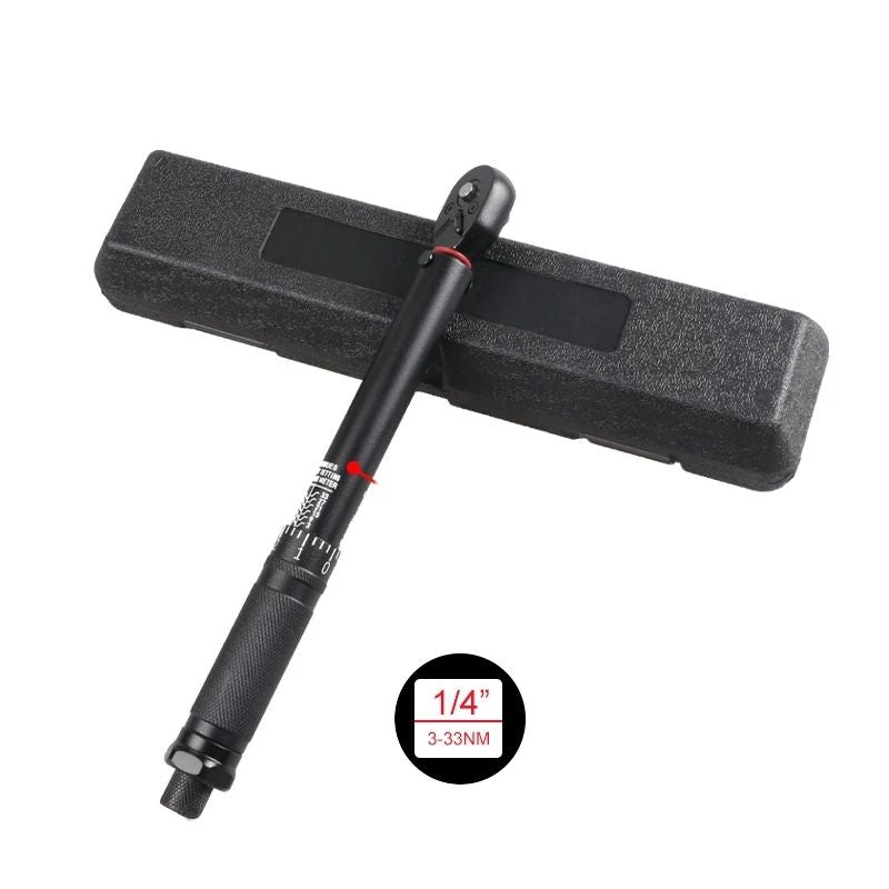 Chave de Torque 72T 1/2'' 3/8'' 1/4'' com Quadrado de Encaixe, Chave de Torque Predefinida para Bicicleta, Catraca Bidirecional, Ferramentas Manuais Automotivas para Carros e Bicicletas
