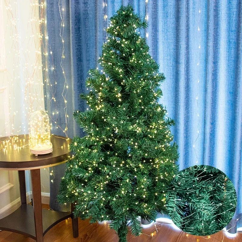 1000/500LED Green Wire Led String Fairy Lights US/EU Plug 110V/220V Waterproof LED Christmas Tree Holiday Home Garden Decor Xmas