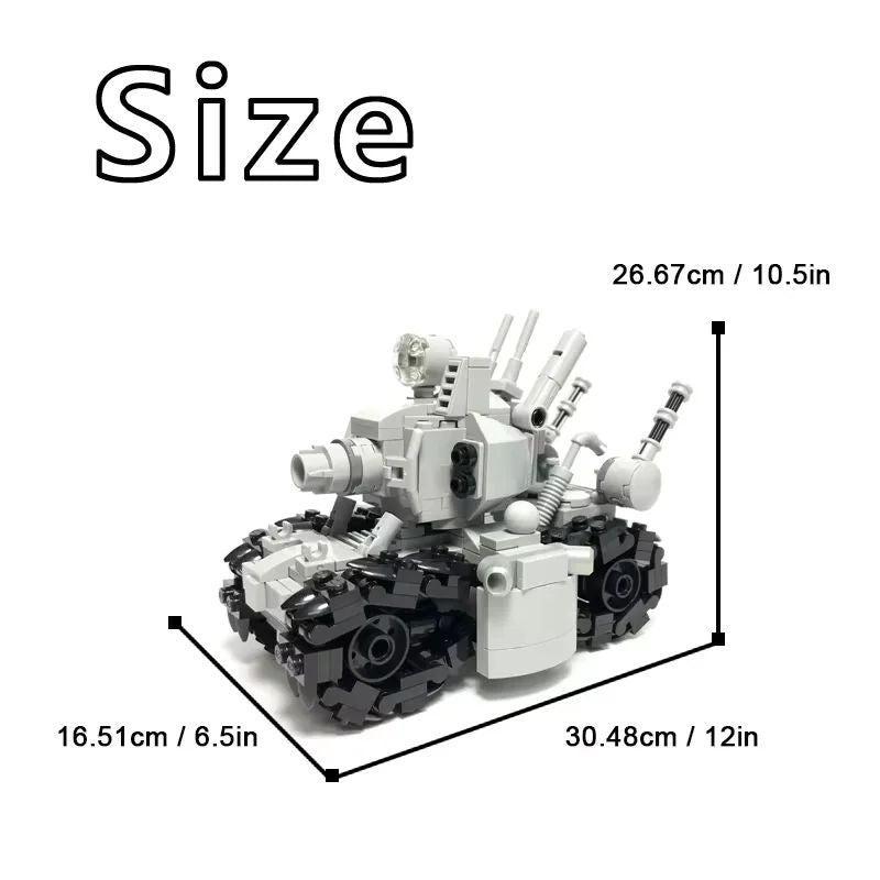MOC Metal Slug Super Simulação Militar Bonecos de Ação Modelos de Veículos de Blocos de Construção Brinquedo de Tijolo Montado Presentes Infantis de Feriado
