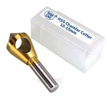 SLUGB Rebarbador Chanfrador Brocas Escareadoras Revestidas de Titânio Furo Liso Metal 90 Graus 1PÇ