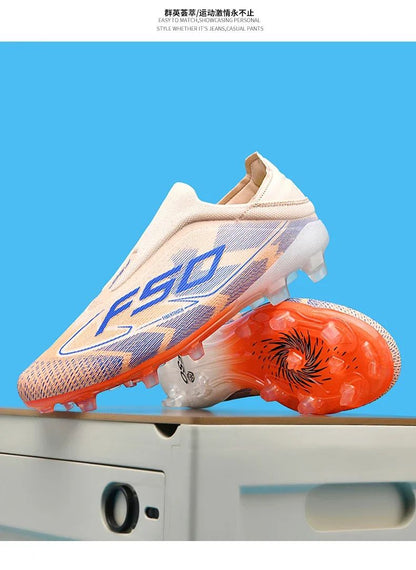 Men Football Boots Professional Society Cleats Original TF/FG Top Quality Indoor Soccer Shoes Booties Comfortable Sneaker Tenis