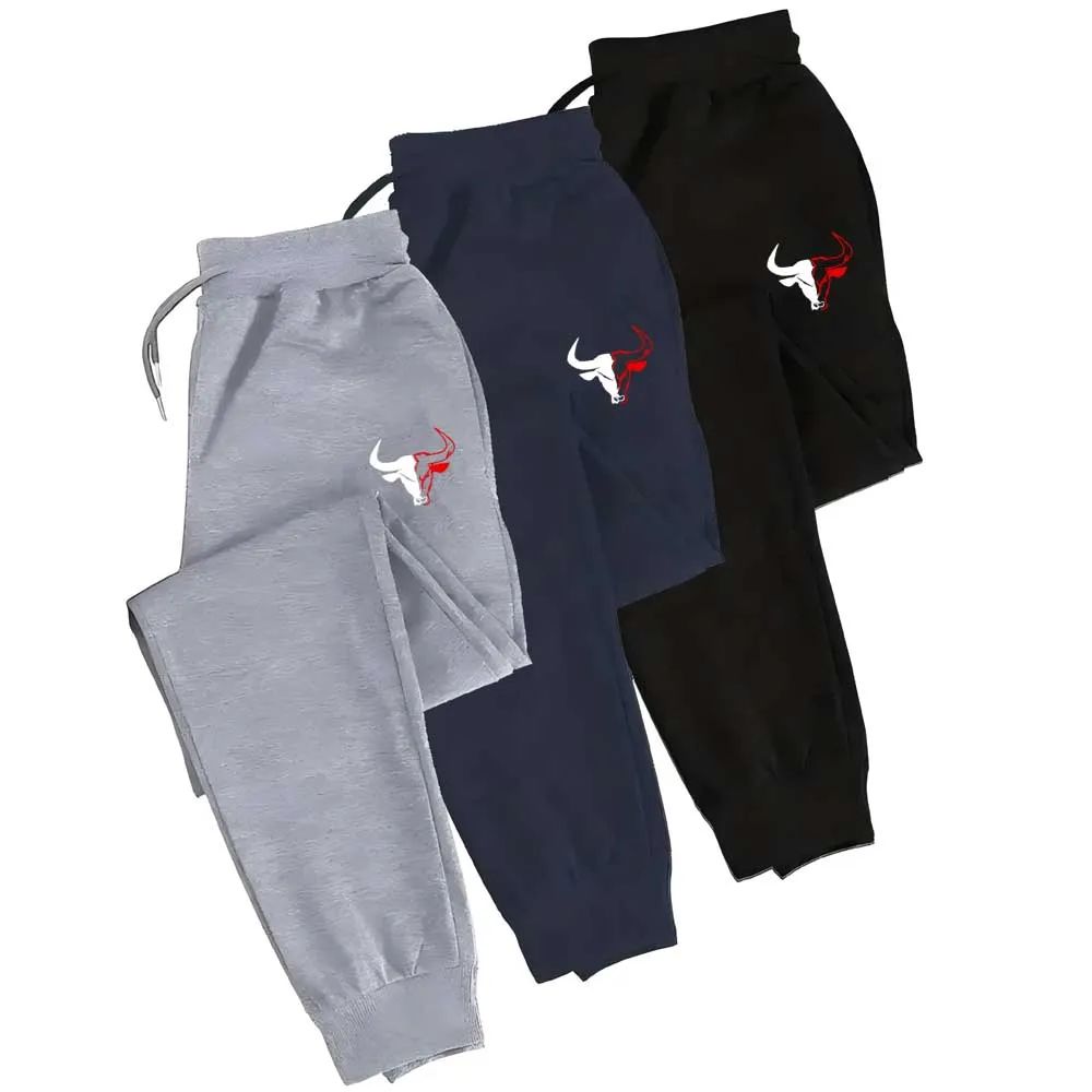 Calça Jogger Masculina Casual Leve Estampada com Elástico - Tecido 100% Poliéster com Cordão Ajustável na Cintura e Bolsos Laterais