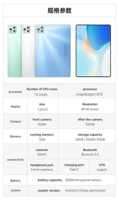 2025 New iPad Air PRO Latest Global First Tablet mi Android 14 Snapdragon 8Gen3 11 inch Soft Light Screen WiFi GPS WPS 5G ??????