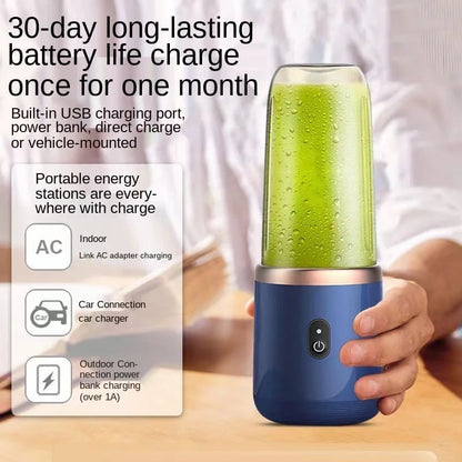 Liquidificadores Portáteis de Suco de Frutas Mini Garrafa Elétrica Pessoal de Verão para Casa USB 6 Lâminas Copo Espremedor Máquina para Cozinha