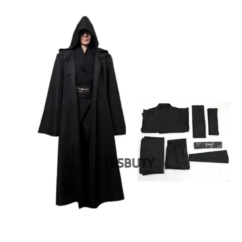 Jedi Knight Star Cosplay Anakin Skywalker Costume Replica Rob Cloak Anime Halloween Party Outfits Clothes Plus Size