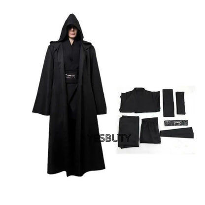 Jedi Knight Star Cosplay Anakin Skywalker Costume Replica Rob Cloak Anime Halloween Party Outfits Clothes Plus Size