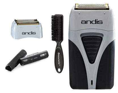 Andis Profoil Lithium Plus 17205 Barber Hair Cleaning Electric Shaver For Men Beard Stubble Razor Bald Shaving Machine charger
