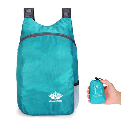 Mochila Dobrável Leve 15L Ultraleve para Homens e Mulheres - Mochila de Viagem, Esportes e Caminhada