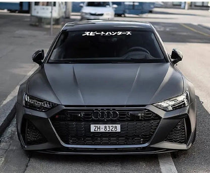 Adesivos de carros JDM para para-brisa dianteiro automotivo, adesivos de corrida de rua, adesivos decorativos de portas de carros estilo japonês para para-brisa traseiro