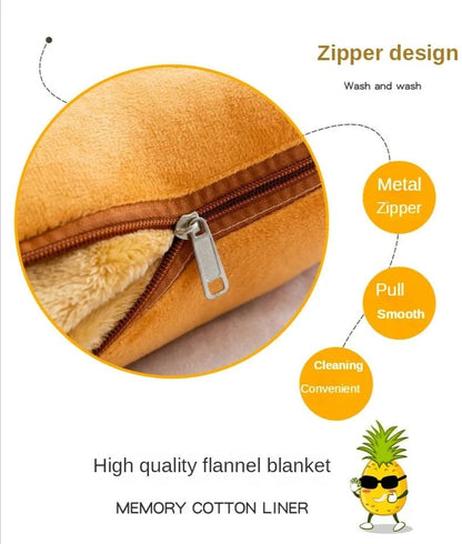 Cute Pillow Quilt Dual-use Pillow Folding Air Conditioning Blanket Car Interior Cushion Pillow 3-in-1 Office Nap Cushion Blanket