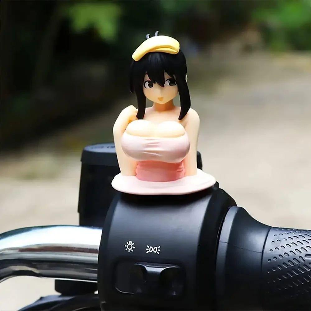 1/2 unidades Suporte de Celular para Carro Biquíni Menina Praia Desenho Anime Bonito Kanako Peito Balançando Ornamentos Decoração Painel Carro Interior