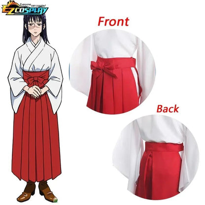 2025 Halloween Anime Jujutsu Kaisen Iroi Utahime Cosplay Kostuum Utahime Iroi Kimono Uniform Pruik Full Suit Halloween Kostuum