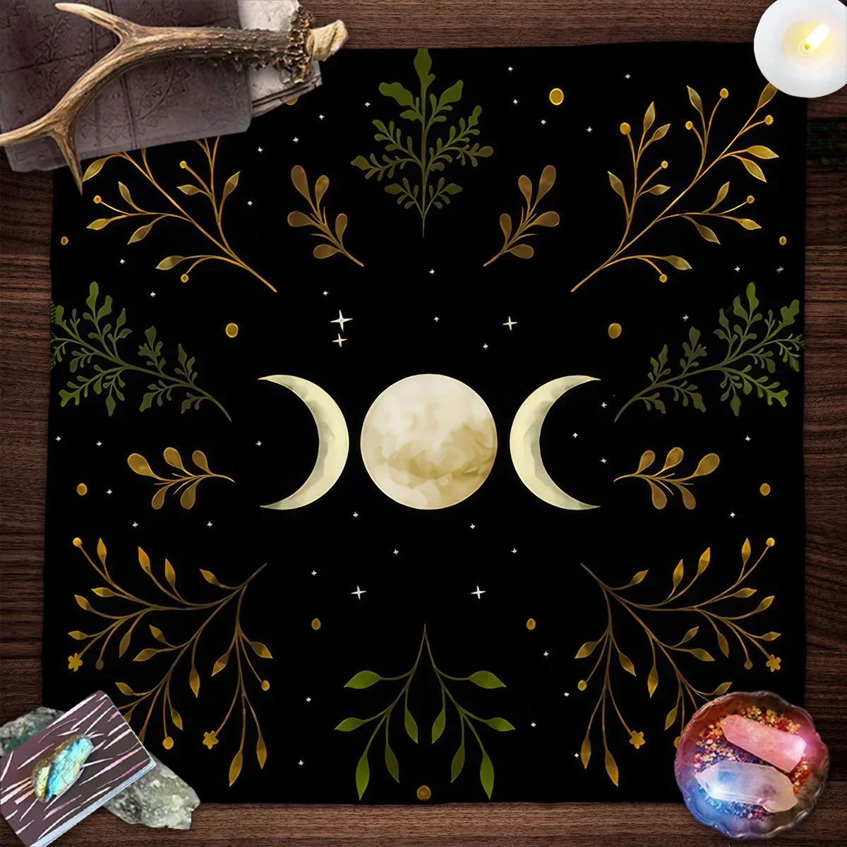 Tree Of Life Tarot Tablecloth Altar Cloth Pagan Spiritual Pendulum Witchcraft Astrology Oracle Card Pads Room Home Decor