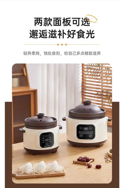 110V/220V Pure Ceramic Electric Slow Cooker Automatic Home Kitchen Appliance Taiwan Made USA Export