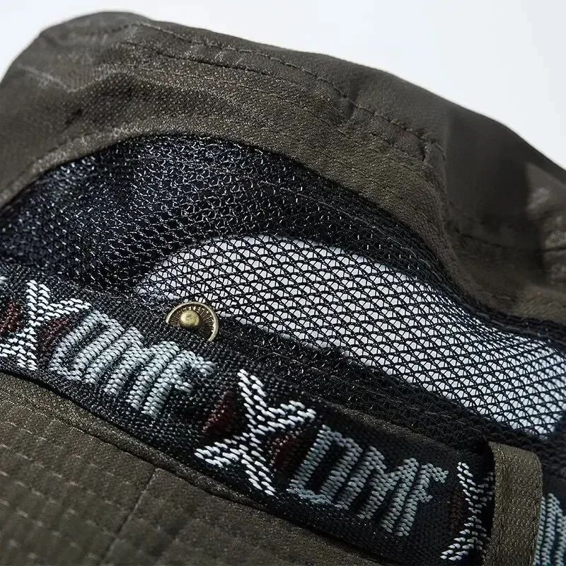 Summer Bucket Hat Outdoor UV Protection Wide Brim Panama Safari Hat Mesh Fisherman Beach Cap for Hiking Cycling Fishing Hat