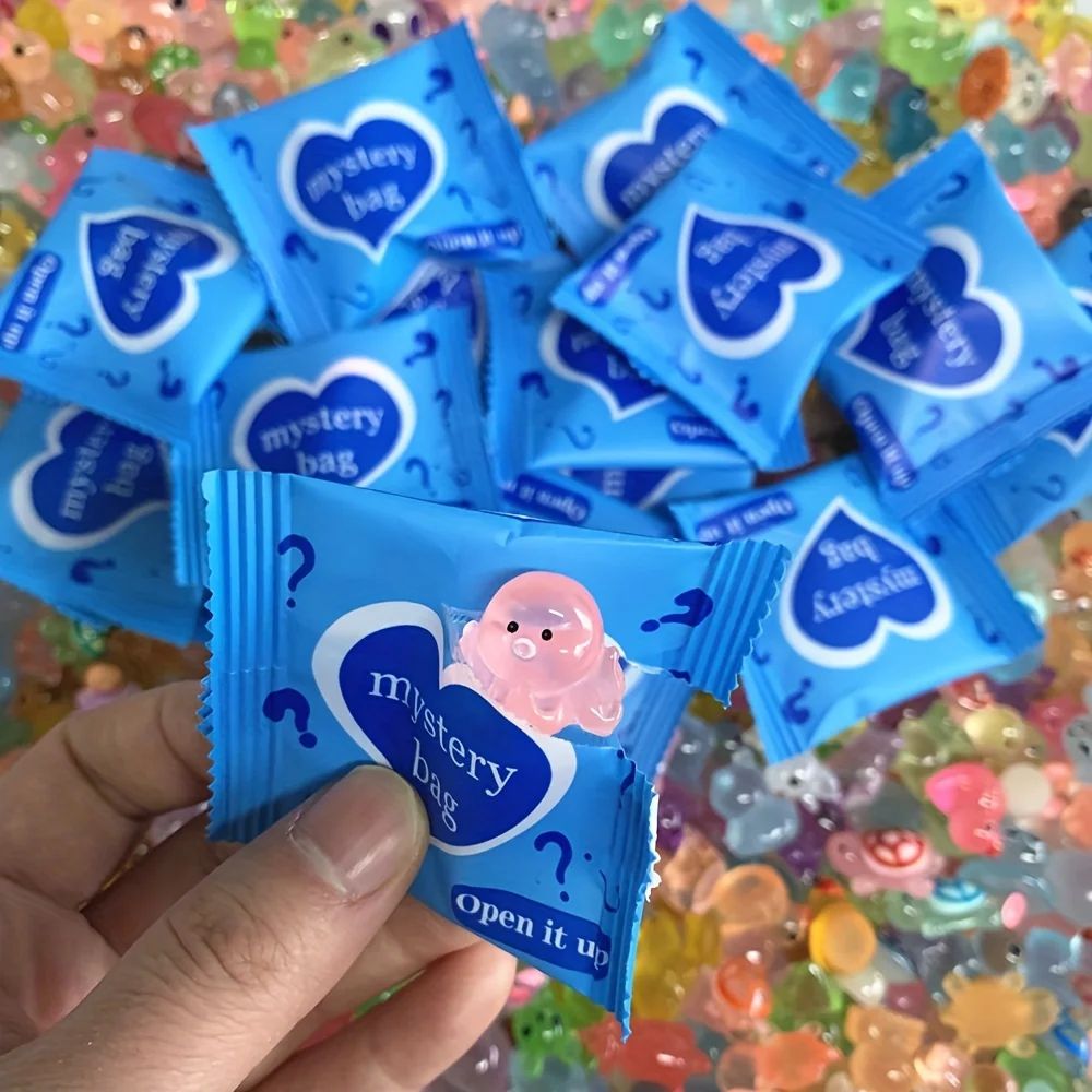 Glow in the Dark Mini Resin Animals & Mushroom Blind Bags Fairy Garden Decor, Micro Landscape, Birthday Gift Surprise wholesale