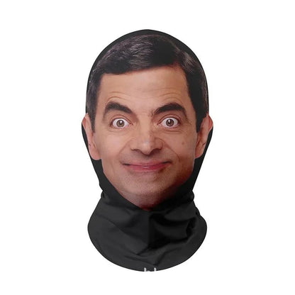 Cosplay 3D Printed Mask Stretch Mesh Full Face Mask Men and Women Role Play Headdress Hip Hop Fashion Balaclava Headdress