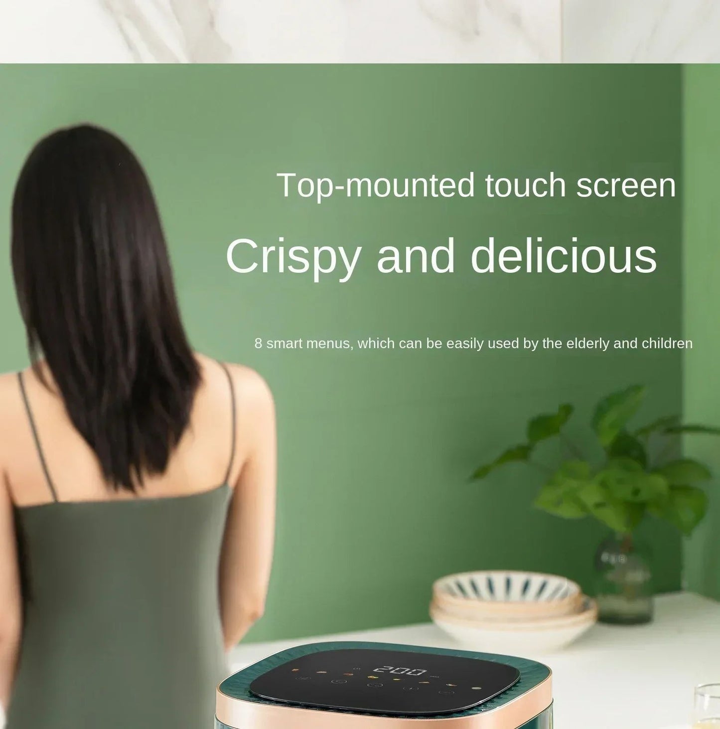 220V AUX Air Fryer and Oven Combo: Multifunctional, Fully Automatic, No Oil Technology, Easy-to-clean DD