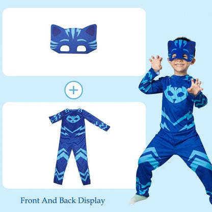 2025 Halloween Cartoon Pj Cosplay Costume Anime Figure Dressing Clothes Christmas Halloween Birthday Party For Boy Girl Kids
