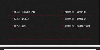 Luxury Business Oxford Leather Shoes Men Breathable Patent Leather Formal Shoes Plus Size Man Office Wedding Flats Male Black