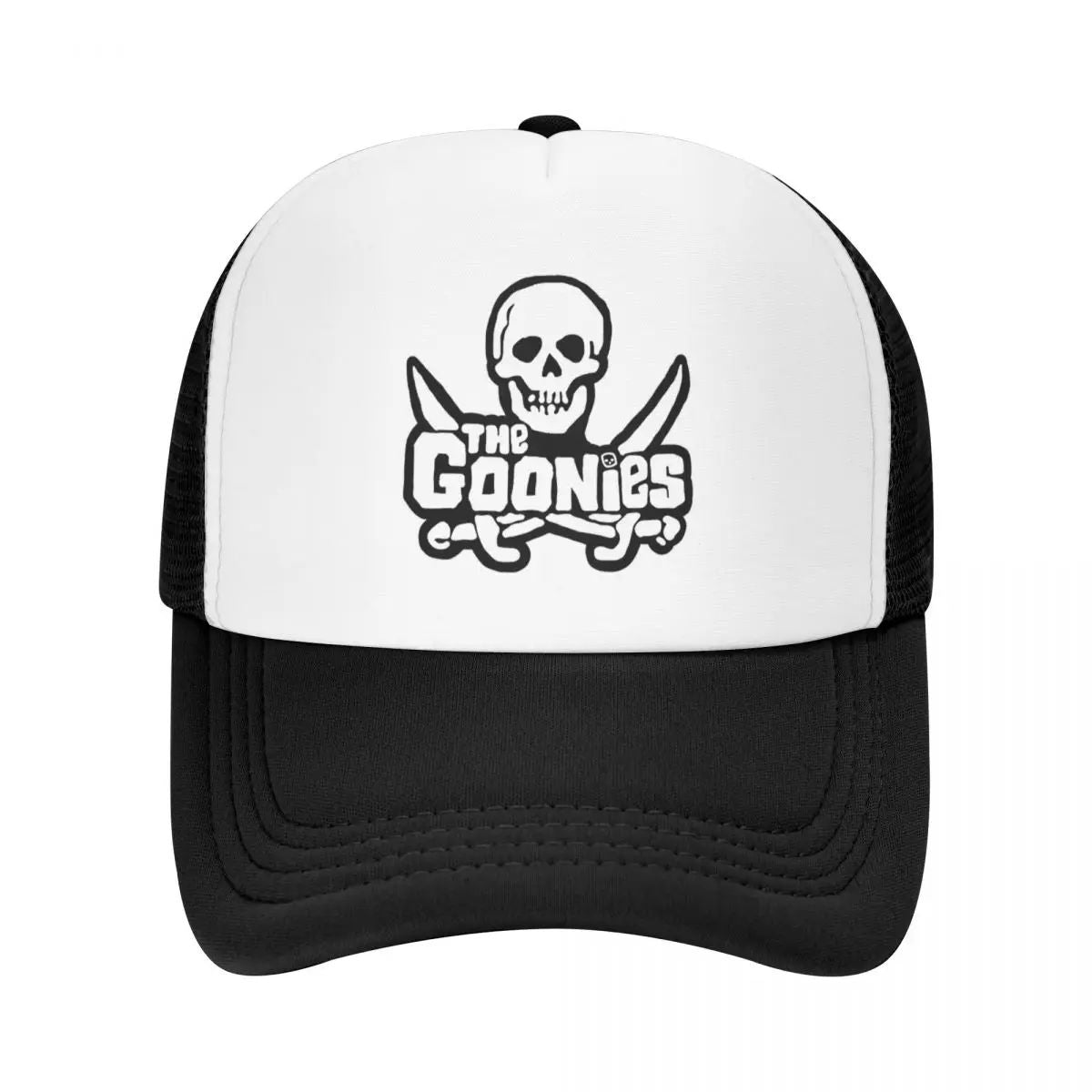 Bonés de Beisebol The Goonies Fashion Sun Caps Chapéu Caveira e Ossos Cruzados Bonés de Sol Respiráveis Bonés Snapback Atacado Novo Boné Trucker