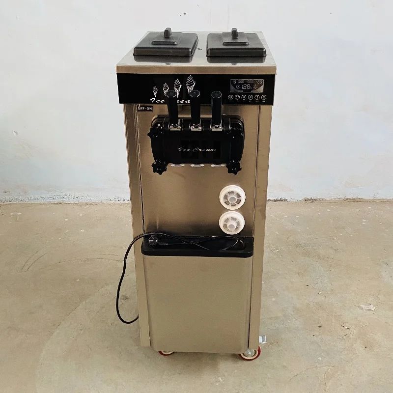 Máquina de Sorvete Expresso Elétrica Comercial Aparelhos de Cozinha Três Sabores Grande Capacidade 220V 110V