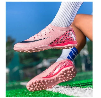 New Men Women Professional Football Boots Cleats Grass Training Match Sport Soccer Shoes FG/TF Ultra-light Non-slip Unisex