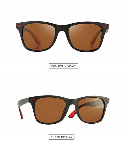 Polarized Sunglasses Unisex Rectangle Vintage Sunglasses Design Retro Sun Glasses Man Eyeglass Casual Goggles UV400 Eyewear
