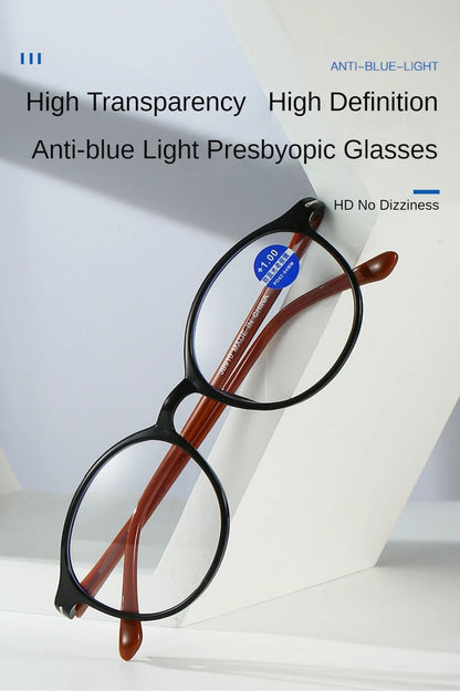 Presbyopia Eyeglasses for Man and Woman Unisex Comfortable Eyewear Ultra Lightweight Anti Blue Light Blocking HD Reading Glasses
